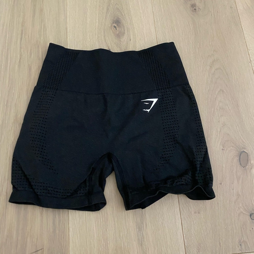 Gymshark Black Athletic Shorts, Size XS